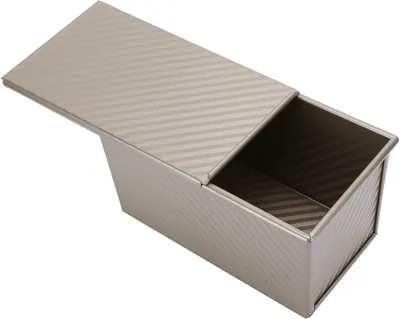 Produktbild von Brotformkasten, Antihaftbeschichtetes Backgeschirr für Selbstgebackenes Brot und Sandwiches, Goldene Aluminiumlegierung, 21 X 12 X 11 Cm