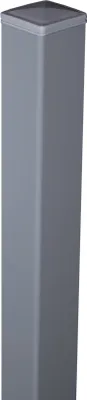 Produktbild von GroJa Aluminium-Pfosten 6x6 inkl. Kappe Silbergrau 1500 mm