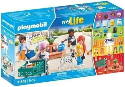 Produktbild von PLAYMOBIL My Figures Shopping, My Life, 71541, 80 Teile, Ab 5 Jahren, Kreatives Rollenspiel