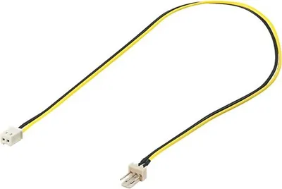 Immagine prodotto di 10X Goobay 93628 Cavo di alimentazione/adattatore per ventole PC, da 3 a 2 pin, 0,3 m - spina ventola (3 pin) > presa ventola (2 pin)
