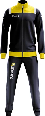 Produktbild von S BLU-GIALLO|Zeus Tuta Relax Vesuvio Herren Trainingsanzug Navy Gelb