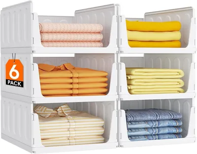 Stapelbarer Kleiderschrank-Organizer, ausziehbar, 35,5 cm tief