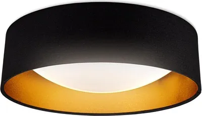 Produktbild von Deckenlampe Ø40 cm - 18W, 2200lm, LED, neutralweiß, schwarz-gold