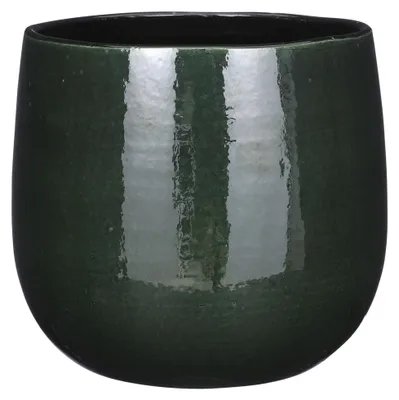 Produktbild von Mica Decorations Pflanzentopf - Keramik - grun glanzend - D24/22 cm