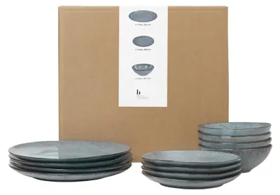 Immagine prodotto di Set di stoviglie Broste Copenhagen Nordic Sea, ideale per quattro persone, per pranzi