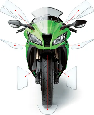 Produktbild von Lackschutzfolie Steinschlagschutz passend für Kawasaki ZX10R 2011-2015