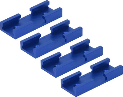 Immagine prodotto di 4PCS T Track Intersection Parts in lega di alluminio per la lavorazione del legno Connettore a croce per falegname Blu