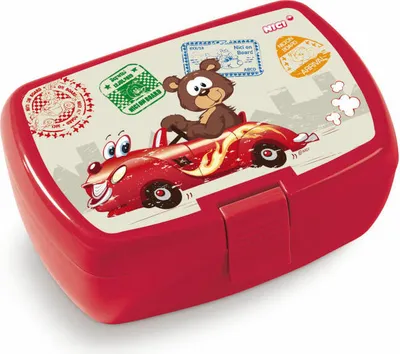 Zdjęcie produktu dla Pudełko na lunch NICI on Board, pudełko śniadaniowe, pudełko na lunch, wzór 2020, plastikowe, kolorowe, 18x12,5x6,5 cm, 45458