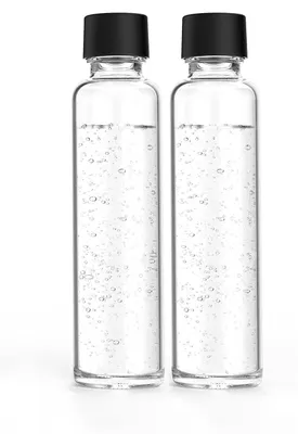 Produktbild von mySodapop 10028181, Karbonisiererflasche, Schwarz, Transparent, Glas, 600 ml, Logan, 2 Stück(e)