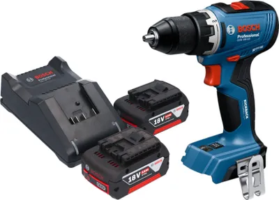 Produktbild von Bosch GSR 18V-65 Professional Akku Bohrschrauber 18 V 63 Nm Brushless + 2x Akku 5,0 Ah + Ladegerät