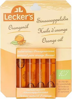 Obrázek produktu pro Orangenöl - naturreines Aroma 4x2ml | LECKER'S