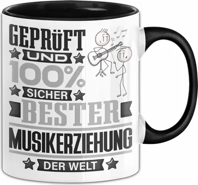Produktbild von Musikerziehung Geschenk Lustiger Spruch für Musikerziehung Geschenkidee Bester Musikerziehung Der Welt (Schwarz)