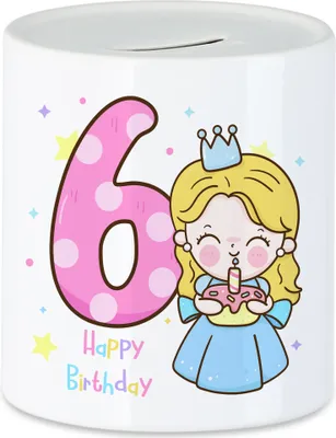 Produktbild von Happy Birthday Spardose Geburtstagskind Geburtstag Alles Gute Happy Birthday Party Princess
