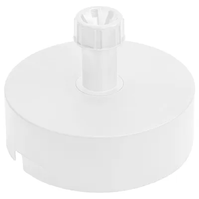 Image de Porte-parapluie Porte-parapluie Blanc Support en polypropylène Rond Forme D 40 cm pour jardin Terrasse Diamètre de la tige 20-40mm Pied de parasol remplissable de sable avec de l'eau ou du gravier ou