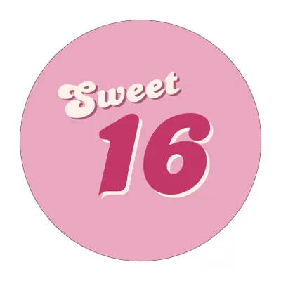 Produktbild von Tortenaufleger Sweet 16 - Geburtstag 20cm Fondant Motiv 3