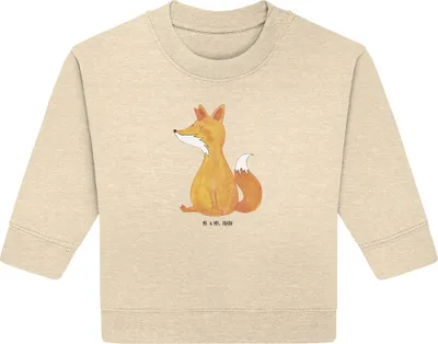 Produktbild von Mr. & Mrs. Panda Organic Baby Pullover Einhorn Wunsch 6. - 12. Monat - Natural Raw - Geschenk, Unicorns, Bullover, Fuchs, Füchse, Fuchshörnchen, Einhörner, Unicorn
