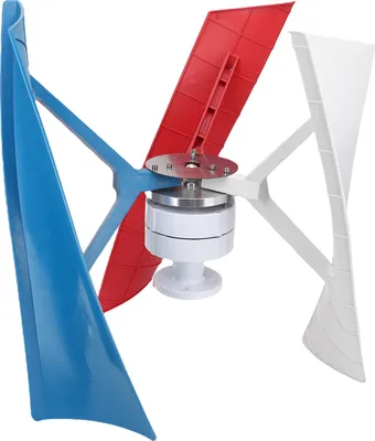 Produktbild von 300-W-Vertikal-Windturbinen-Bausatz, tragbarer Windgenerator mit Spiral-Permanentmagnet und Steuerung