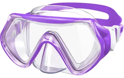 Productafbeelding van Duikbril voor kinderen, snorkelmasker, HD, anti-condens, kleur: paars (A5)