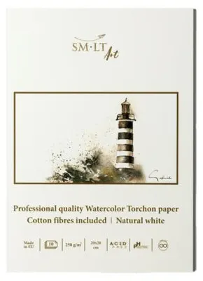 Image de SMLT bloc aquarelle professionnel A4 papier 250g 10 feuilles pour peindre