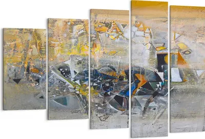 Produktbild von Bild auf Leinwand - Leinwandbild - Abstraktion modern - 150x100cm - Wand Bild - Wanddeko - Leinwanddruck - Bilder - Kunstdruck - Wanddekoration - Leinwand bilder - Wandkunst - EG150x100-4001