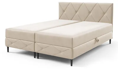 Productafbeelding van Boxspring met opbergruimte Wianec Amandelcrème 160 × 200 cm