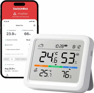 Produktbild von SwitchBot Meter Pro Wetterstation Thermometer Hygrometer ws