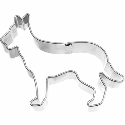 Produktbild von Ausstecher Schäferhund 6,5 cm Edelstahl [PG blau]