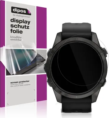 Produktbild von 6x Schutzfolie für Garmin Fenix 7s Pro 47mm klar Displayschutzfolie Folie Display Schutz dipos