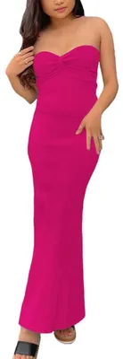 Produktbild von Sdencin y Bandeau-Kleid für Damen, y, gedrehte Knoten, vorne, gerippt, fig