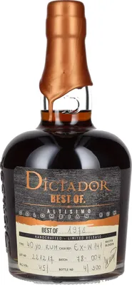 Produktbild von Dictador BEST OF 1978 ALTISIMO Colombian Rum Limited Release 45% Vol. 0,7l