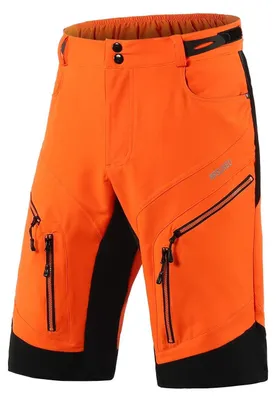 Imagen del producto de Pantalones de ciclismo para hombre, corte holgado con acolchado