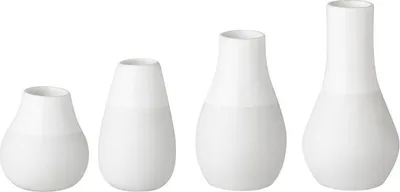 Produktbild von Räder Design Minivasen Zuhause Vasen Weiß (4-teilig)