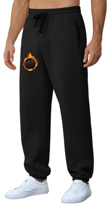 Immagine prodotto di Solidchoice - Pantaloni da jogging in pile da uomo, con tasche