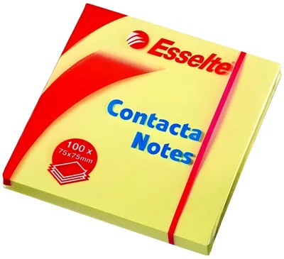 Image de Papillons adhésifs Contacta-Notes 75x75mm jaune 100 feuilles