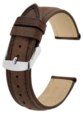 Immagine prodotto di Cinturino Orologio Pelle Marrone con Fibbia in Acciaio Inox 20 mm