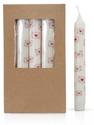 Productafbeelding van Kimmi Stearin-theelichthouders – Liefdesbrieven – 1 set