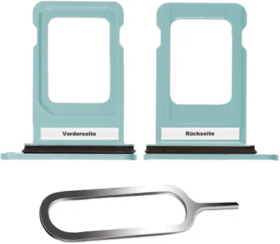 Produktbild von iPHONE 11 SIM KARTEN HALTER TRAY ADAPTER FACH STECKER SLOT CARD + NADEL GRÜN