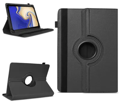 Produktbild von Tablet Hülle Samsung Galaxy Tab S4 10.5 Tasche Schutzhülle Case Cover DrehbarFarben:Schwarz