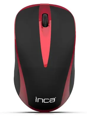 Produktbild von Inca IWM-221RSK, Optisch, RF Wireless, 1600 DPI, Schwarz, Rot