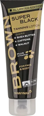 Produktbild von Tannymaxx Super Black Dark Tanning Lotion 1er Pack (1 x 250 ml) Bräunungsverstärker Für Sonne und Solarium 0106010000 mit 250ml Inhalt