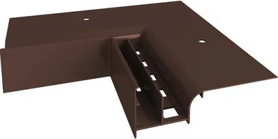 Immagine prodotto di Profilo di grondaia in alluminio Renoplast W20 pavimento di ventilazione, interno grezzo 90°, marrone