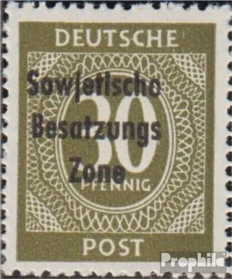 Produktbild von Briefmarken Sowjetische Zone (All.Bes.) 1948 Mi 208IV Sowjetischo (Feld 50) postfrisch SBZ-Aufdruck
