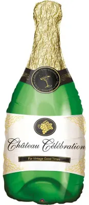 Immagine prodotto di Bubbly Bottle SuperShape Foil Palloncino 14"/35cm w x 36"/91cm h P30