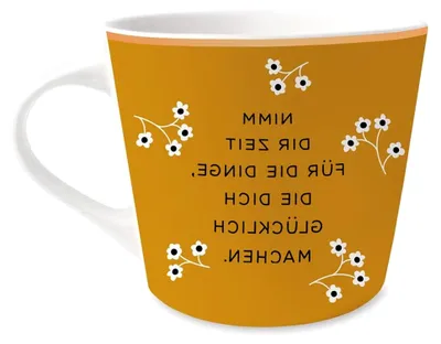 Produktbild von Kaffeetasse aus Porzellan mit Echtgoldverzierung, 420 ml