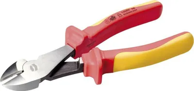 Produktbild von TOOLCRAFT TO-8096811 VDE Kraft-Seitenschneider mit Facette 180 mm