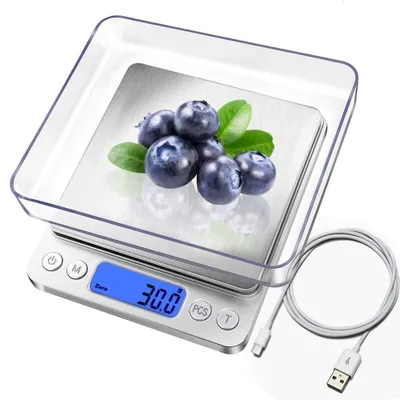 Immagine prodotto di Bilancia da cucina - Fino a 3 kg - Acciaio inossidabile - Digitale