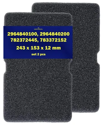 Productafbeelding van 2 filters voor wasdroger, 240 x 155 x 10 mm, artikelnummer: 2964840100
