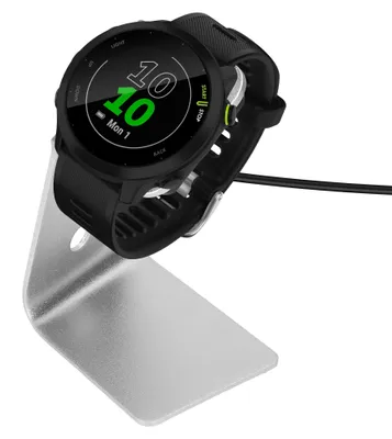 Produktbild von kwmobile USB Ladegerät kompatibel mit Garmin vivoactive 6 / vivoactive 5 / Forerunner 55 / 255 / 255 Music - USB Kabel Charger Stand - Smart Watch
