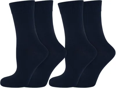 Produktbild von Nur Die 2er Pack Classic Baumwolle Socken aus atmungsaktiver Baumwolle einfarbig