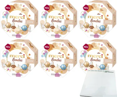 Produktbild von Merci lovelies White 6er Pack (6x185g Packung) + usy Block